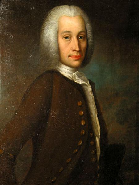  Oil painting of Anders Celsius. Painting by Olof Arenius